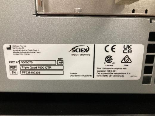 Sciex Triple Quad 7500 QTRAP High-Performance Tandem Mass Spectrometer-cover