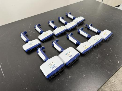 Rainin Pipet-Lite XLS Multichannel Pipettes Set - Volume-Adjustable Liquid Handling with RFID Caps (Qty 10)-cover