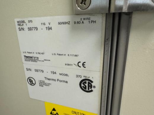 Thermo Forma Steri-Cult Double Stack CO2 Incubator Model 370 for Cell Culture-cover