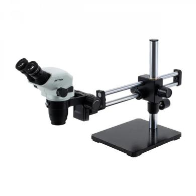 Unitron Z645 Zoom Stereo Microscope with Ball Bearing Boom Stand for Industrial Use-cover