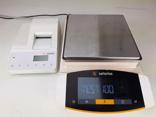 Sartorius Cubis MCE10202S-2S00-0 Analytical Balance with Tare Printer and Modular Weighing System