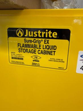 Justrite 60 Gallon FM Approved Flammable Storage Cabinet with Sure-Grip EX Technology-cover