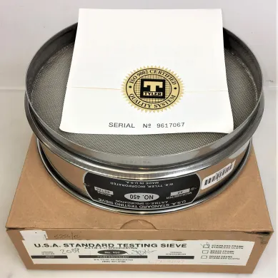 Tyler #450 Stainless Steel 12-Inch Test Sieve with 32μm Aperture