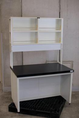Yamato Laboratory Workbench with Chemical Storage Shelf 4887, 1200×750×800mm-cover