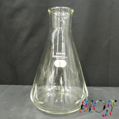 IWAKI 4551FK500R 500 mL Baffled Flask, Lid Not Included-cover