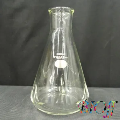 IWAKI 4551FK500R 500 mL Baffled Flask, Lid Not Included