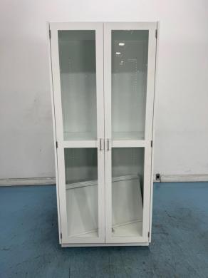 Glass Door Laboratory Display Cabinet with Adjustable Shelving-cover