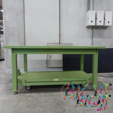 Sakae KWCF-158 Pedal-Operated Height-Adjustable Heavy-Duty Workbench 1500 × 800 mm