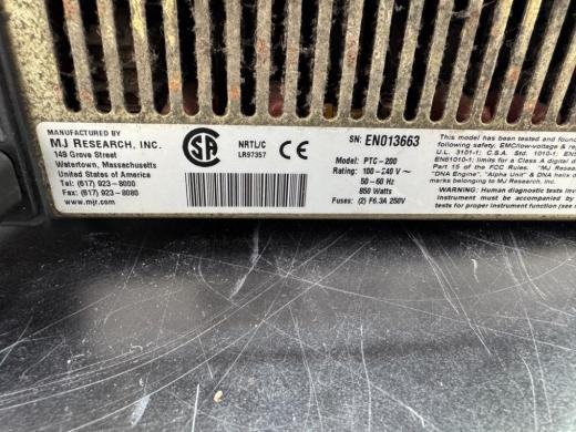 MJ Research PTC-200 Dual-Block Peltier Thermal Cycler with Gradient Function for PCR-cover