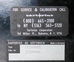 Sartorius LC16000S Benchtop Scale 16kg Capacity, Electromagnetic Force Compensation, 3 of 7