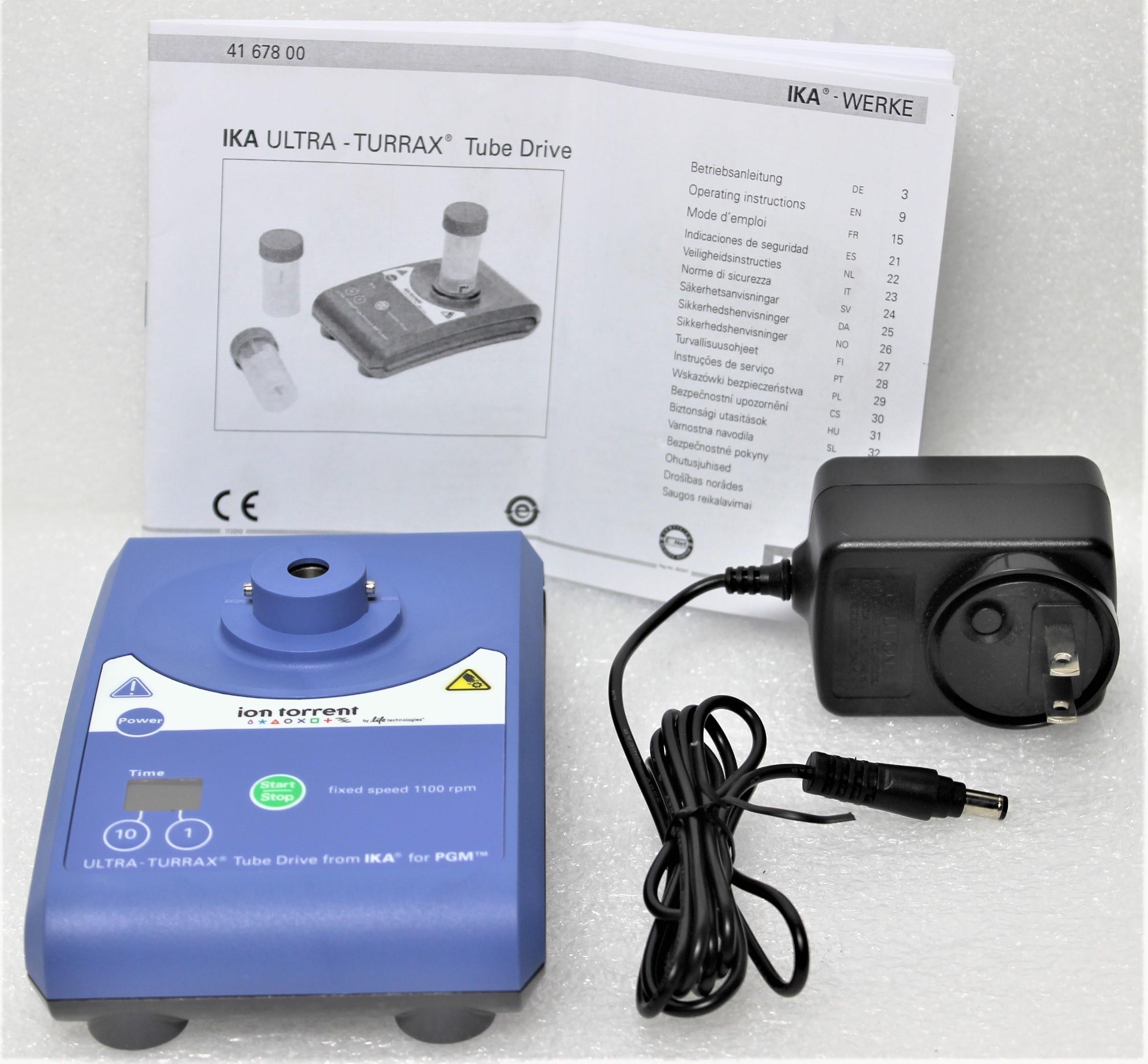 Ion Torrent Ultra-Turrax Tube Drive 1100 RPM Lab Homogenizer for Sample Preparation