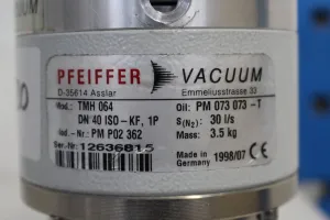 Pfeiffer Vacuum TMH064 Turbo Vacuum Pump, 2 of 2