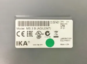 IKA MS3 Microplate Vortexer with Variable Speed and 5 mm Orbit, 9 of 9