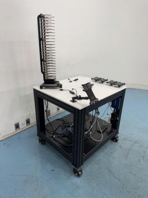 Lab Automation Table with Aluminum Frame and Vertical Rack for Equipment Mounting-cover