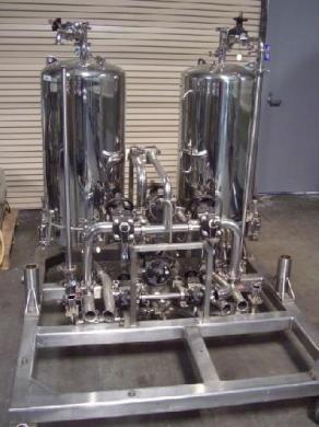 CUNO Model 16ZPB30F3T10C INOX 316L Sanitary Filtration Skid for Biotech & Pharmaceutical Use-cover