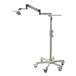 Accu-Scope Rolling Floor Stand with Adjustable Height and Articulating Arm, 3 of 6