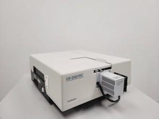 Shimadzu UV-VIS Spectrophotometer UV-2401PC & TCC Temperature Controller Lab-cover