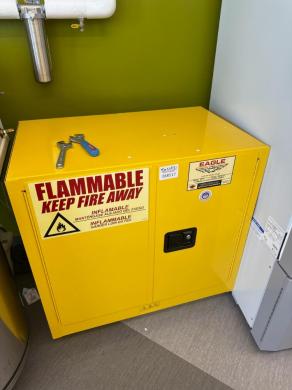 Eagle 22 Gallon Flammable Liquid Storage Cabinet for Safe Chemical Storage-cover