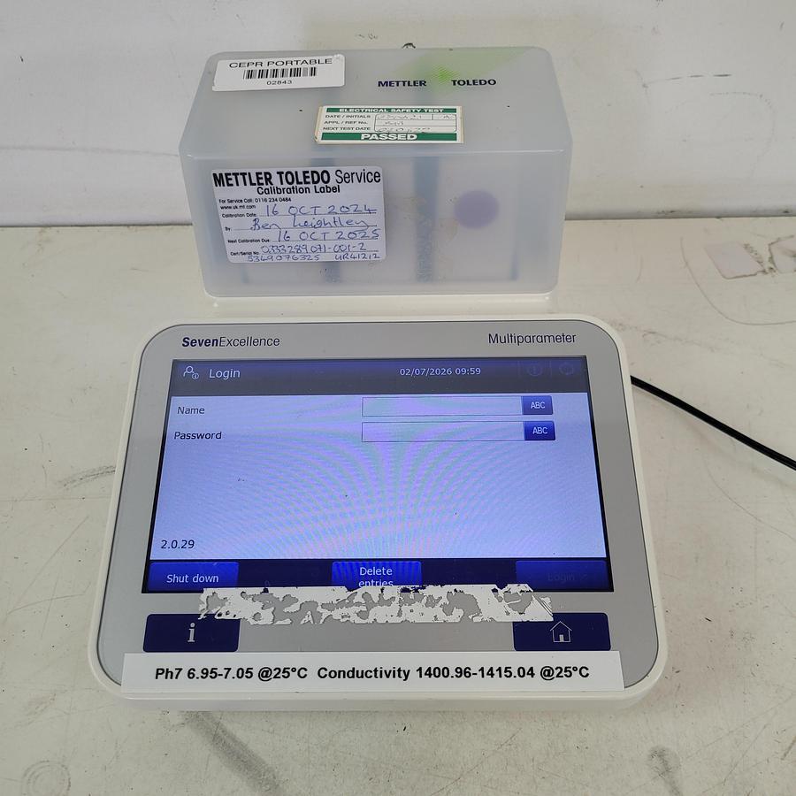 Mettler Toledo Seven Excellence Multiparameter Electrochemistry Meter