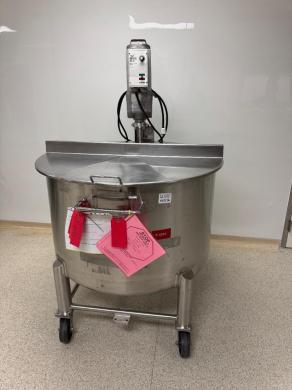 Precision Stainless 600L Stainless Steel Mixing Tank with Lightning Drive DX-2 Mixer-cover