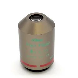 Nikon CFI Plan Fluor 4x NA 0.13 PhL Microscope Objective Lens, 2 of 2