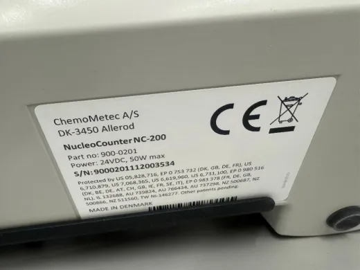 ChemoMetec NucleoCounter NC-200 Automated Cell Counter for Viability and Concentration Analysis