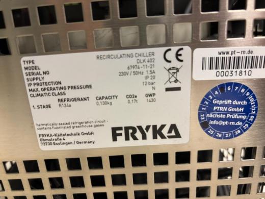 Fryka DLK 402 Recirculating Laboratory Chiller with R134a Refrigerant-cover