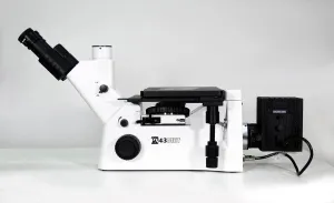 Motic PX43MET Trinocular Inverted Industrial Microscope w/ Moticam S6, 2 of 5