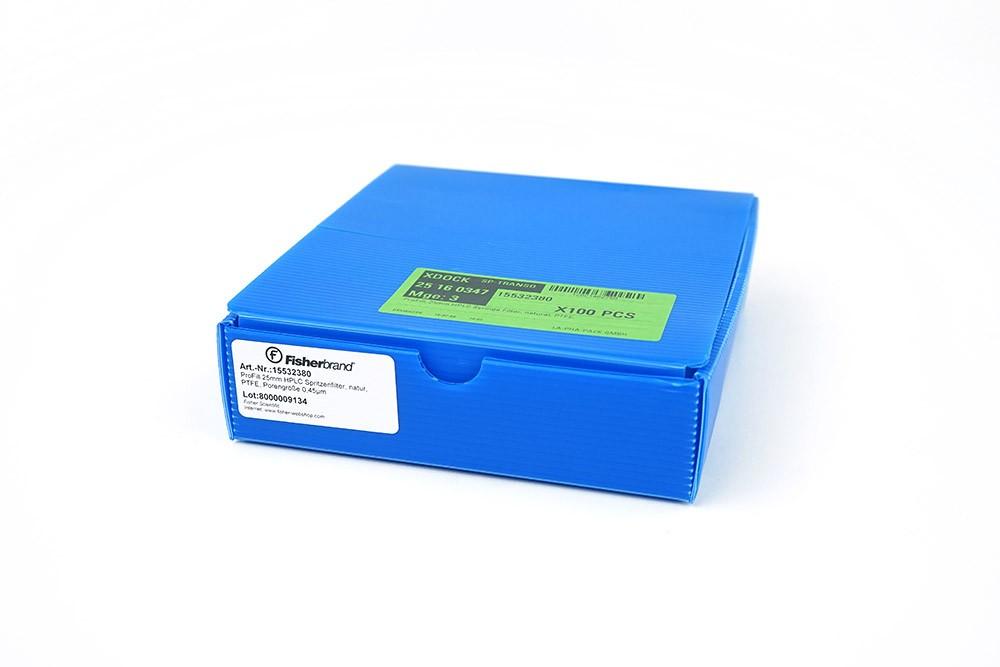 Fisherbrand ProFill HPLC Syringe Filter 15532380, PTFE Membrane, 0.45 µm, Pack of 100
