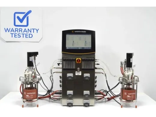 Sartorius Stedim Biostat B Twin 2L Autoclavable Glass Bioreactor System for Cell Culture