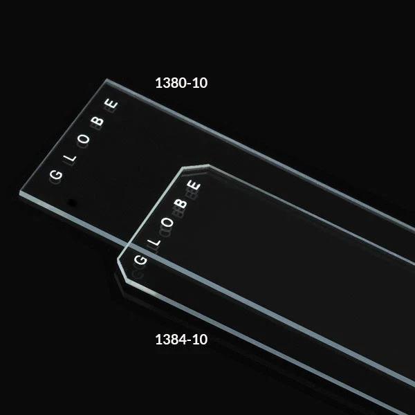 Globe Scientific Diamond® White Glass Plain Microscope Slides 1380-10 – 25x75mm, 1mm Thickness