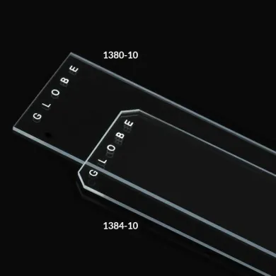 Globe Scientific Plain Diamond® White Glass Microscope Slides 1384-10, 25x75mm, 1mm Thickness