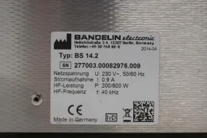 Bandelin BactoSonic 14.2 Ultrasonic Water Bath, 3 of 3
