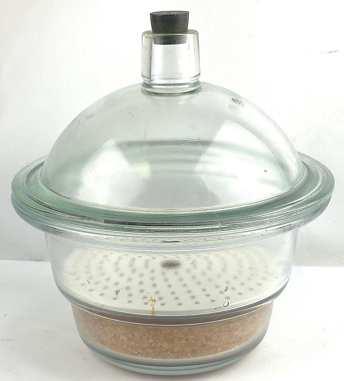 Jencons Dry Seal 365886 Borosilicate Glass Desiccator with PTFE Valve and Support Plate (254mm ID)