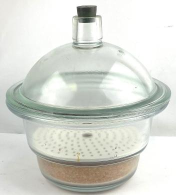 Jencons Dry Seal 365886 Borosilicate Glass Desiccator with PTFE Valve and Support Plate (254mm ID)-cover