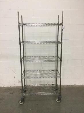 3' Portable Wire Shelving Unit for Laboratory Storage and Organization-cover