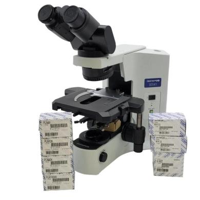 Olympus BX41 Upright Biological Microscope with Tilting Binocular Head and 100x Oil Objective-cover