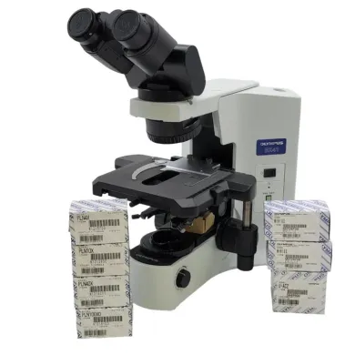 Olympus BX41 Upright Biological Microscope with Tilting Binocular Head and 100x Oil Objective