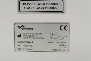 Sysmex Partec CyFlow Cube 8 Flow Cytometer, 6 of 6
