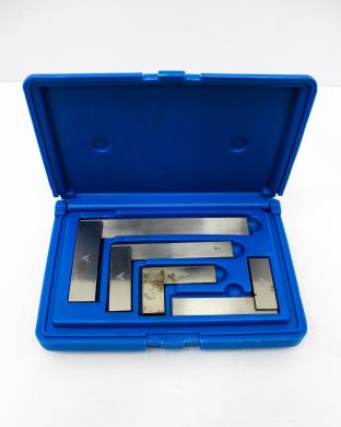 PEC Tools 7000-S4 Precision 4-Piece Solid Square Set with Case-cover