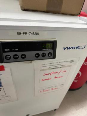 VWR -20C Undercounter Freezer-cover
