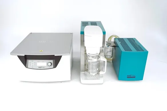 SP Scientific Genevac miVac Quattro Centrifugal Vacuum Concentrator with Cold Trap and Duo Pump, 40 × 12 × 75 mm