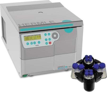 Hermle Z327-K Centrifuge Tissue Culture Bundle w/ swing out rotor for 15ml and 50ml tubes, 115V-cover