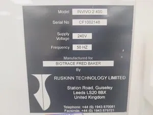 Ruskinn Invivo2 400 Hypoxia Workstation, 7 of 29