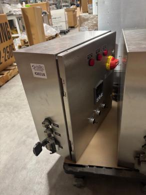 CAS Set of 3 Laboratory Heating Elements with Stainless Steel Control Boxes and Emergency Stop-cover