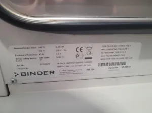 BINDER KB-115 Refrigerated Incubator / Drying Oven with Forced Convection, 6 of 7