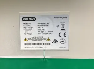 Bio-Rad PowerPac HC Programmable Electrophoresis Power Supply 250V 3A 300W, 9 of 9