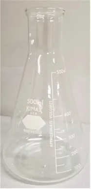 Corning PYREX 4980 and Kimble 26500 Series 500mL Narrow-Mouth Erlenmeyer Flasks