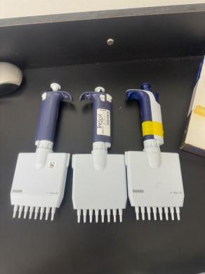 Rainin Classic 8-Channel Multichannel Pipettes Set of 3 for High-Throughput Liquid Handling-cover