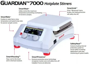 OHAUS Guardian 7000 Magnetic Hotplate Stirrers, 3 of 9